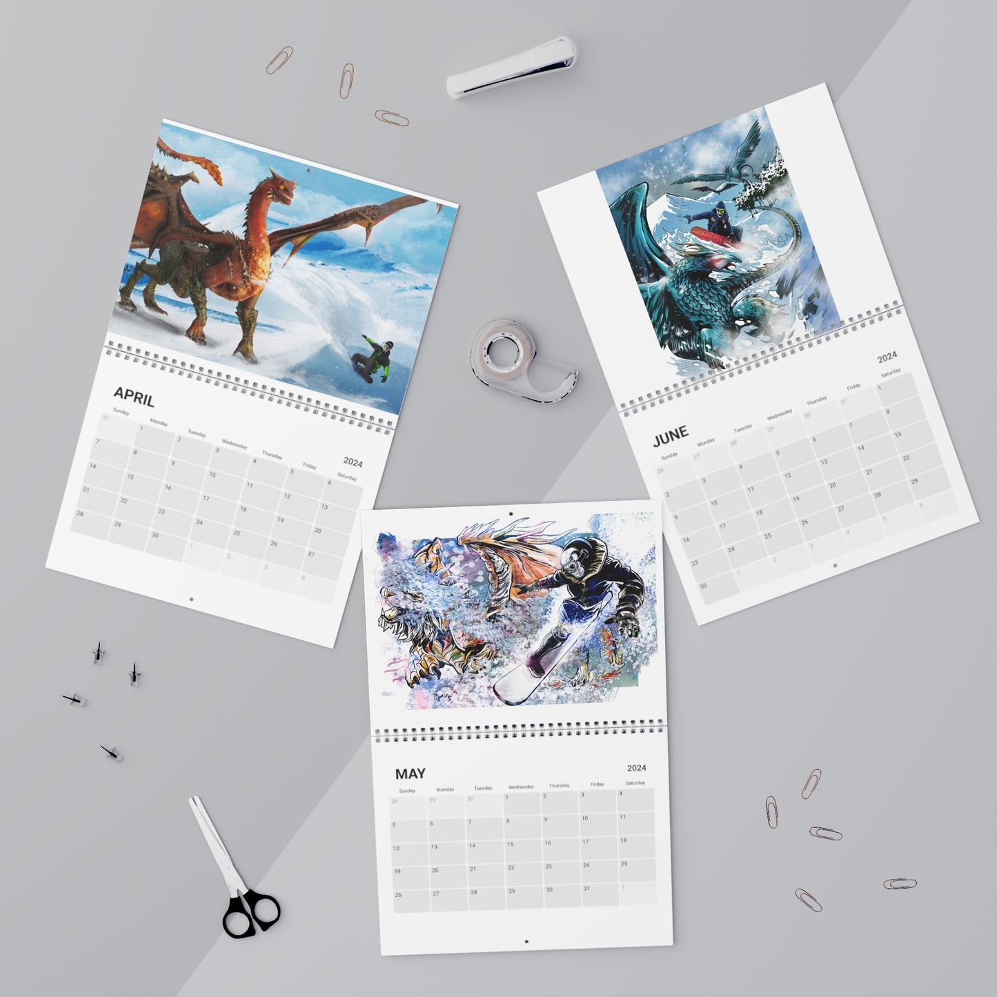 Legends of Gnarnia Artwork Calendar (2024)
