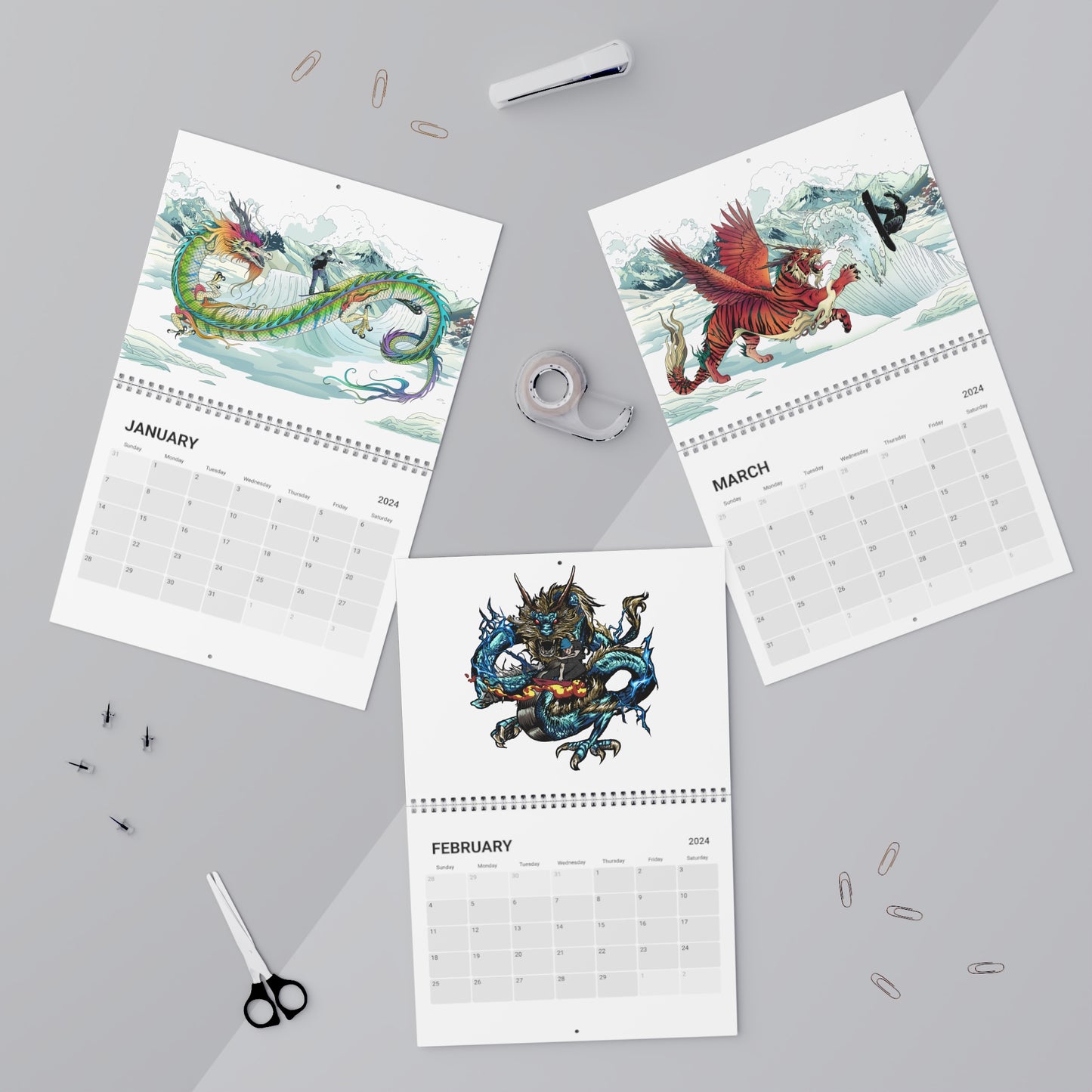 Legends of Gnarnia Artwork Calendar (2024)